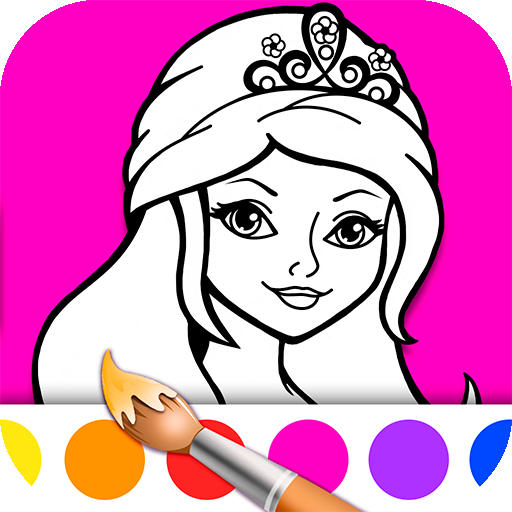 Princess Girls Coloring Book icon