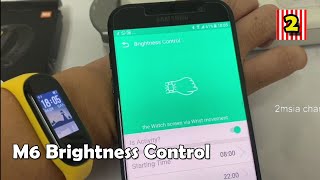 M6 Fitpro Smart Health Watch brightness control Setting screenshot 4