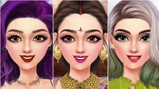 Fashion Show Makeup Game | Dressup Game | Indian Saree | Office Look | Makeover Game | New Game 2023 screenshot 3