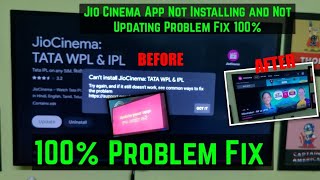 JioCinema Tv App Not Updating Problem Fix 100% | Jio Cinema Tata Wpl & Ipl App Not Installing fix screenshot 1