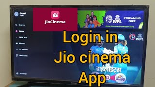 how to login in jio cinema app in samsung smart tv || watch tata wpl Or ipl screenshot 4