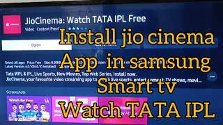 install jio cinema app  in samsung smart tv and watch TATA IPL screenshot 5