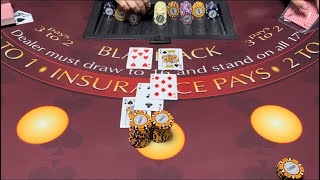 Blackjack | $300,000 Buy In | INTENSE HIGH ROLLER SESSION! USING NEW BETTING SYSTEM WITH $150K BETS! screenshot 4